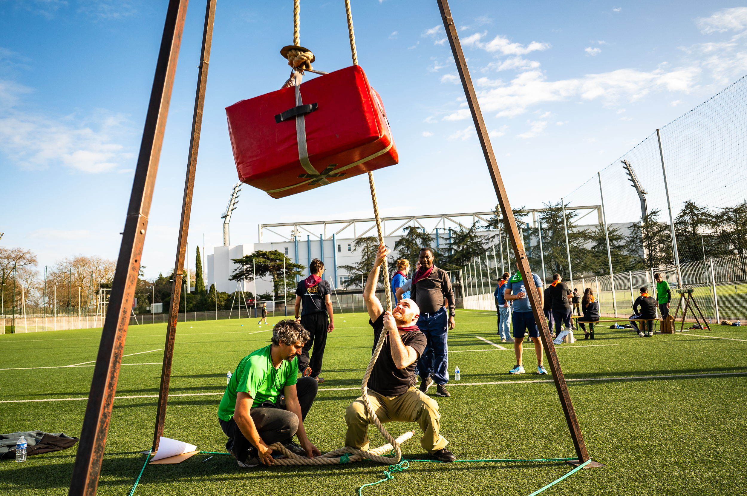 Séminaire TSO CATÉNAIRES stade Jean Dauger Aviron Bayonnais Events team building © Mathieu Prat