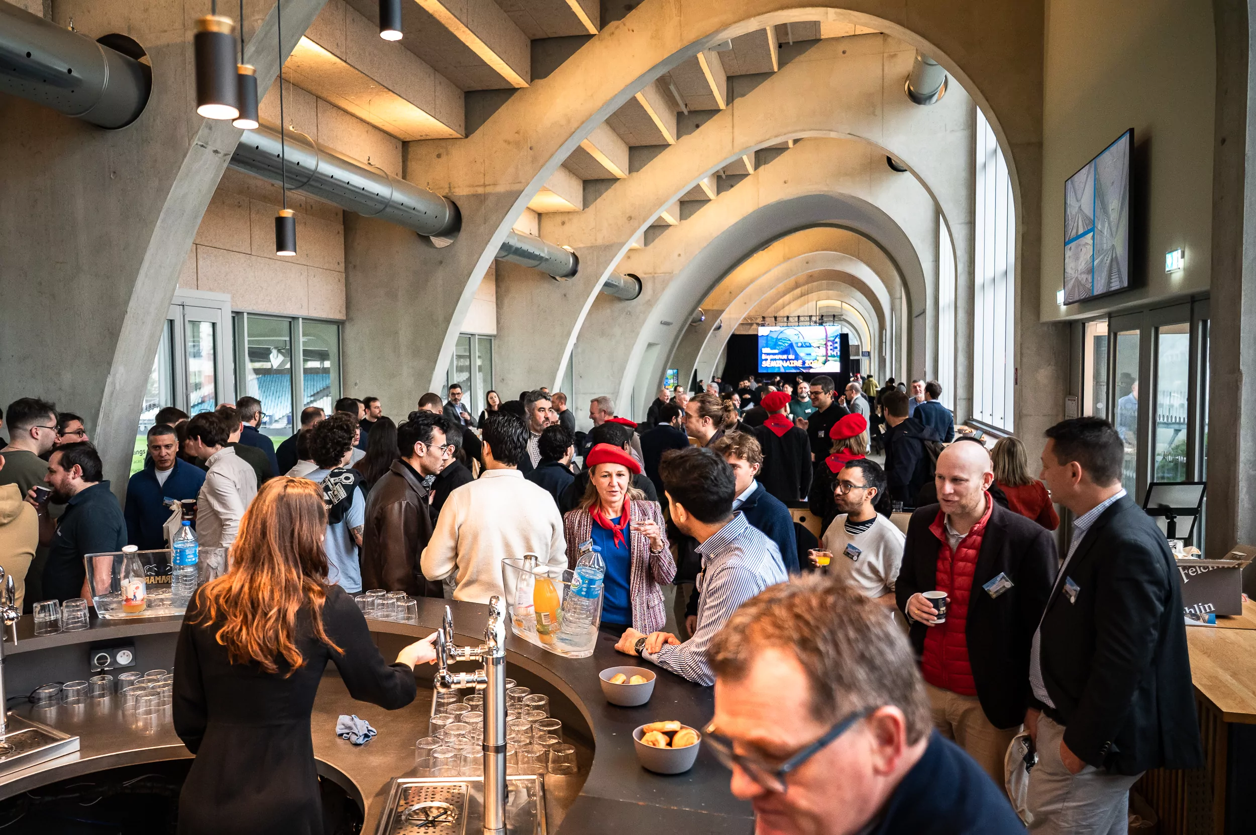 Séminaire TSO CATÉNAIRES stade Jean Dauger Aviron Bayonnais Events cocktail déjeunatoire© Mathieu Prat