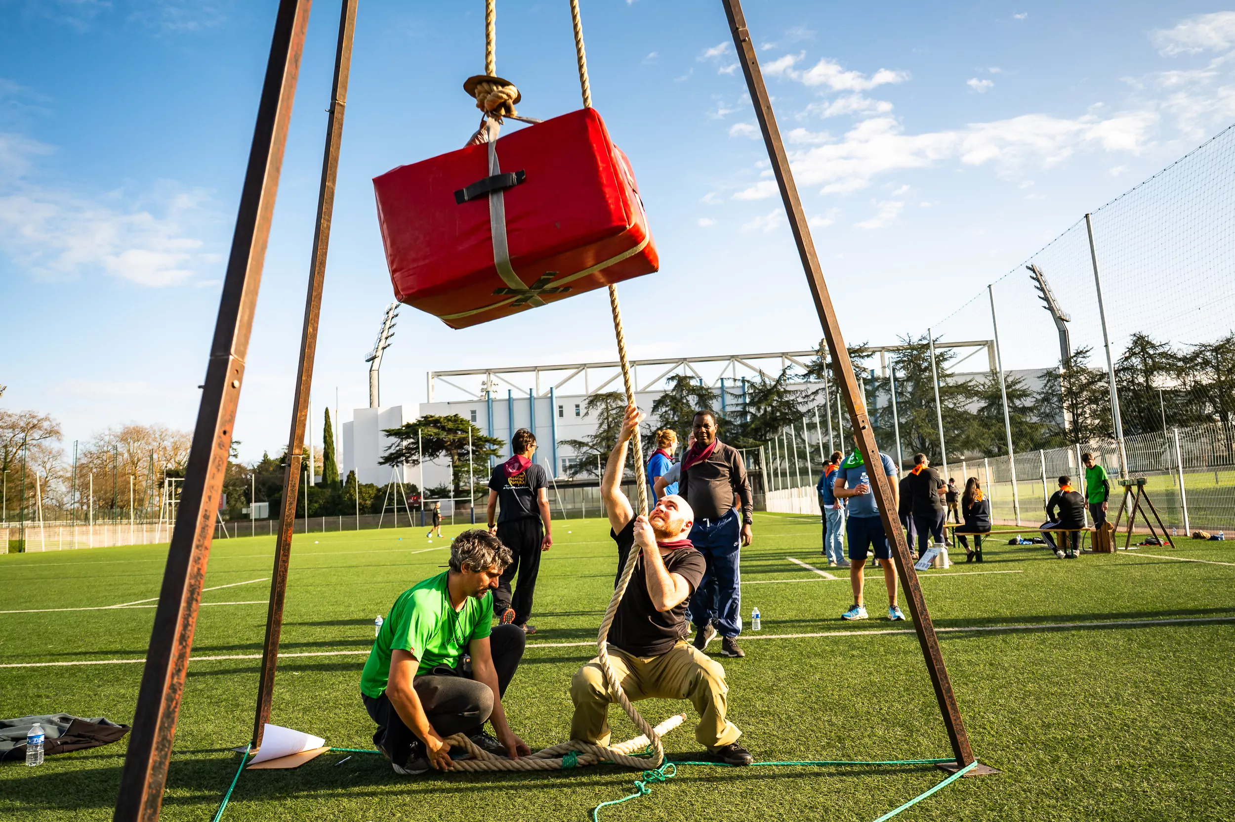 Séminaire TSO CATÉNAIRES stade Jean Dauger Aviron Bayonnais Events team building © Mathieu Prat